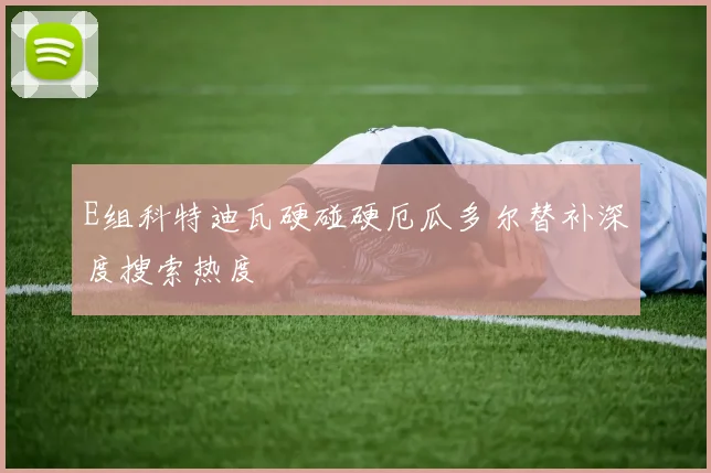 E组科特迪瓦硬碰硬厄瓜多尔替补深度搜索热度
